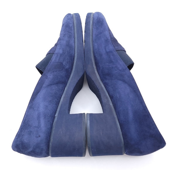 Andre Assous Featherweights Blue Suede Slip On Shoes Size 7 - Picture 7 of 9